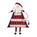 Mud Pie Children's Christmas Santa Advent Calendar, Buffalo Check, 25' x 17'
