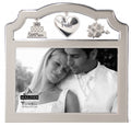 Malden International Designs Wedding I Do Charms Picture Frame, 4x6, Silver