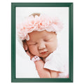ArtToFrames 18x24 Inch Green Picture Frame, This 1.00 Inch Custom Wood Poster Frame is Green - Comes with Foam Backing 3/16 inch