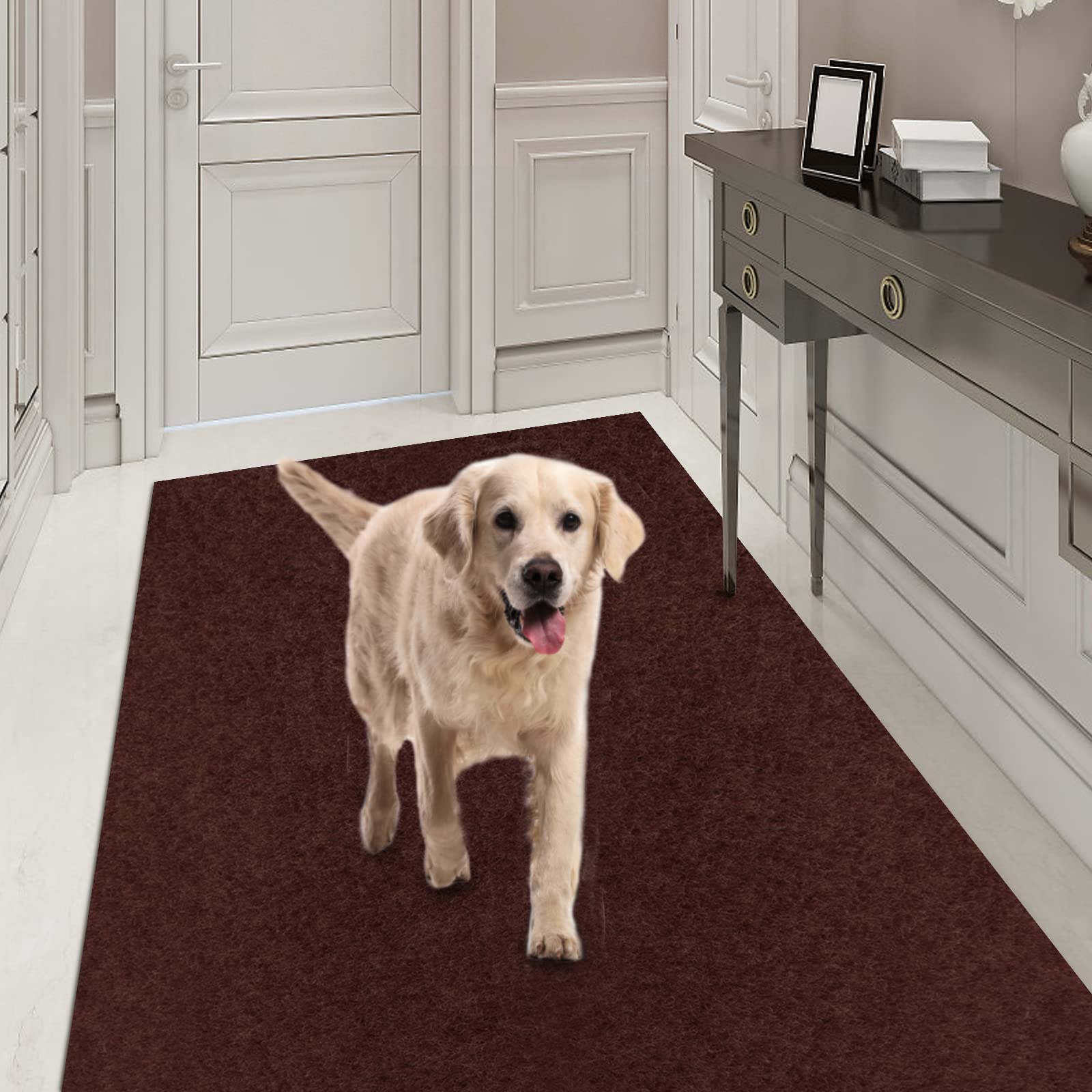 Runner Rug 4FT x 56FT, AYOHA 2'-82' Utility Carpet Runner for Entryway Hallway Aisles Balcony Garages, Area Rugs with Non-Slip R