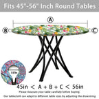 Opstellen Round Tablecloth With Umbrella Hole And Zipper Waterproof Fitted Patio Table Cloth Outdoor Tables Cover Elastic Tablec