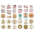 Seasonstorm Coffee Time Words Logo Aesthetic Happy Planner Diary Journal Stationery Scrapbooking Stickers Travel Art Supplies