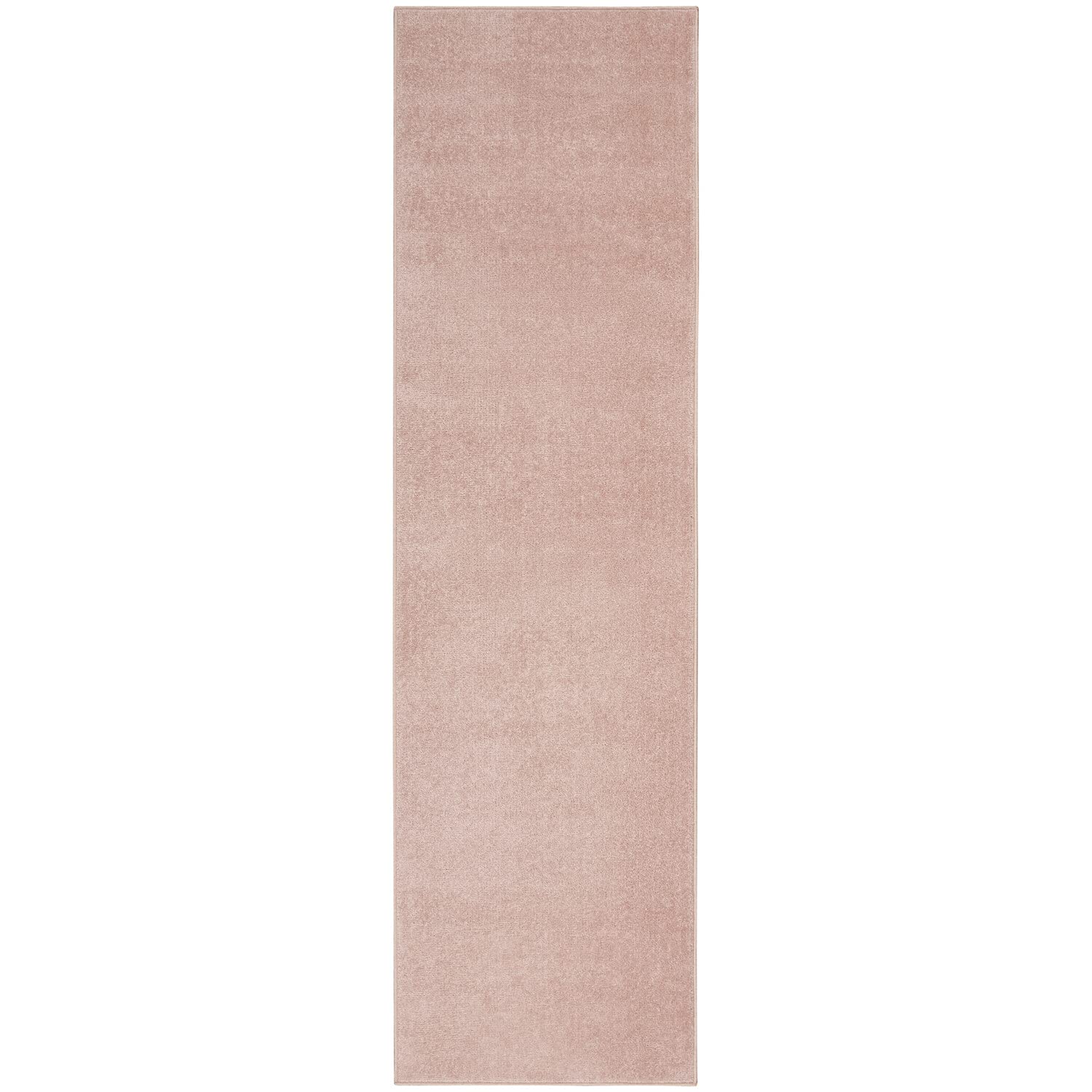 Nourison Essentials Solid Contemporary Pink, Runner Rug, 2' X 6'