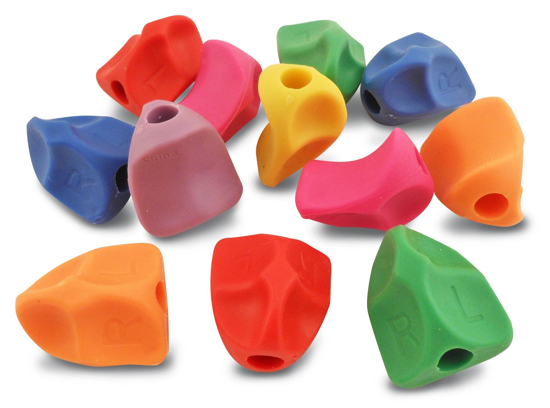 The Classics Solo Training Grips, 12 Pack, Assorted Colors, .75 Inch Long (Tpg-17112)
