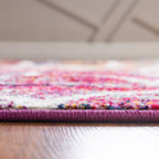 Unique Loom Trellis Frieze Collection Area Rug - Rounded (3' 3'' X 5' 3'', Multi/ Black)