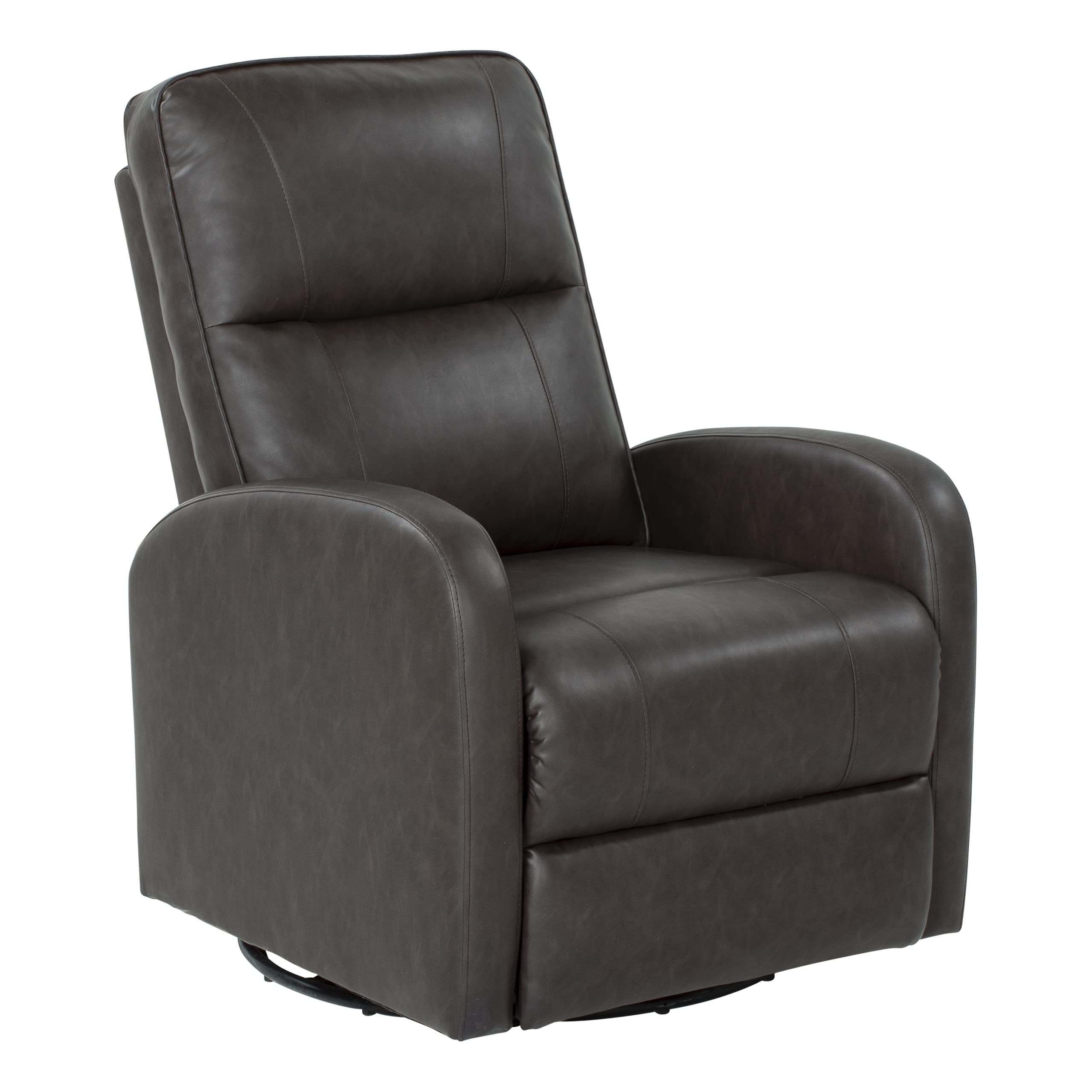 Thomas Payne® Rv Swivel Pushback Recliner, Millbrae – Effortless Push-Back Reclining – 360-Degree Swivel, Glider Action –Easy-To-Clean Polyhyde® Vinyl Fabric – High-Density Foam Interior – 2020129869