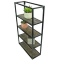 Admired By Nature 4 Tier Floating Shelves Wall Mount Shelf, Farmhouse Shelf for Wall Decor, Accent Wall Shelf, Display Shelf, Ru