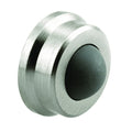 Prime-Line J 4647 1 In., Cast Brass, Brushed Chrome, Wall Stop With Convex Bumper (Single Pack)