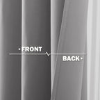 Nicetown Rv Window Curtains, Blackout Curtain Valances Small Window Decor Energy Efficiency Tiers For Kitchen Bedroom Basement Bath Tub Cafe, 42 Inch Width X 18 Inch Length, Silver Grey, 2 Panels