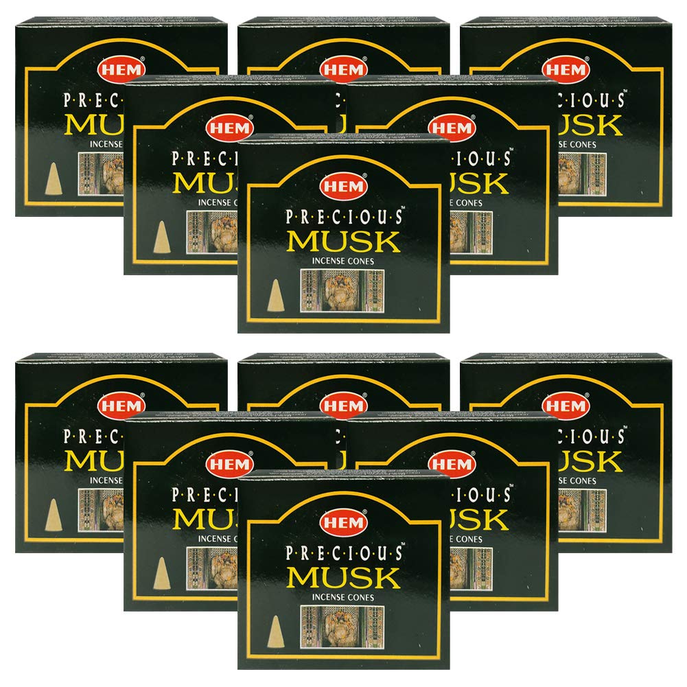 Precious Musk Incense Cones And Cone Incense Burner Bundle Insence Insense Hem Incense