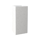 Terra Series Poly Stone Planter in Dotted White 15 x 15 31.5 High