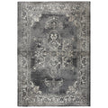 Rizzy Home Panache Grey Central Medallion Pattern Distressed Area Rug (7'10 X 10'10) - 7'10" X 10'10"