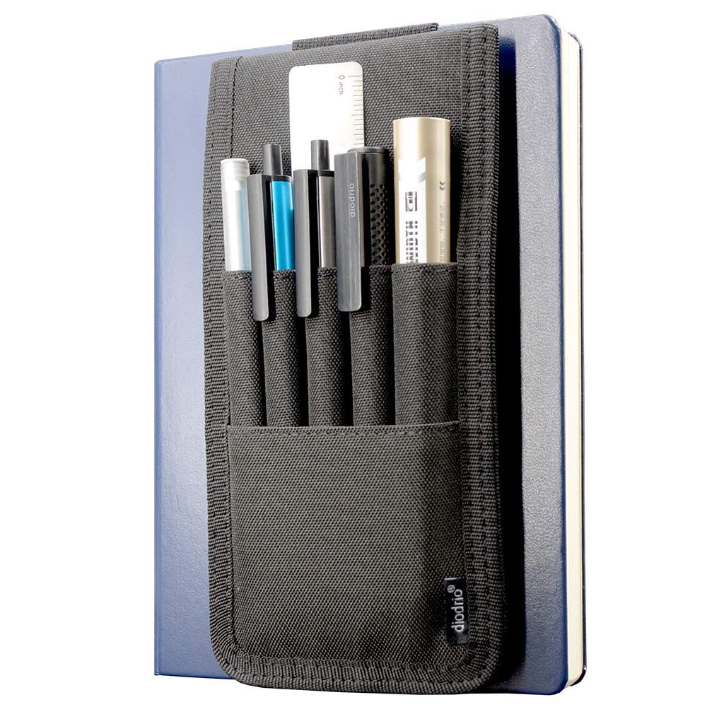 Pen Holder, Pencil Holder, Pen Sleeve Case For Hard Cover Journals, Notebooks, Books, Binders, Hold Multi Pens Pencils Rulers Du