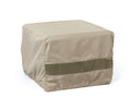 Covermates Outdoor Square Ottoman Cover - Water Resistant Polyester, Drawcord Hem, Mesh Vents, Seating And Chair Covers, 30W X 30D X 18H, Khaki