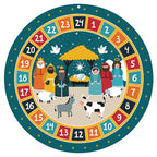 Round Advent Calendar 2020 for Kids Starlight Nativity with Pull Tab Flaps, Pack of 12