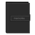 Pioneer Photo Albums EXP-57/BKM 36-Pocket 5 by 7-Inch Embroidered Memories Strap Sewn Leatherette Cover Photo Album, Mini, Black