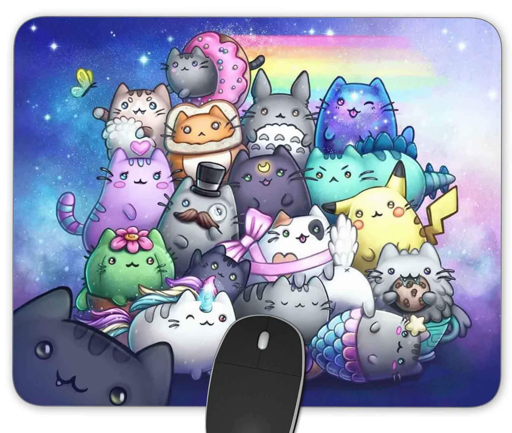 Cute Watercolor Animals Gaming Mouse Pad