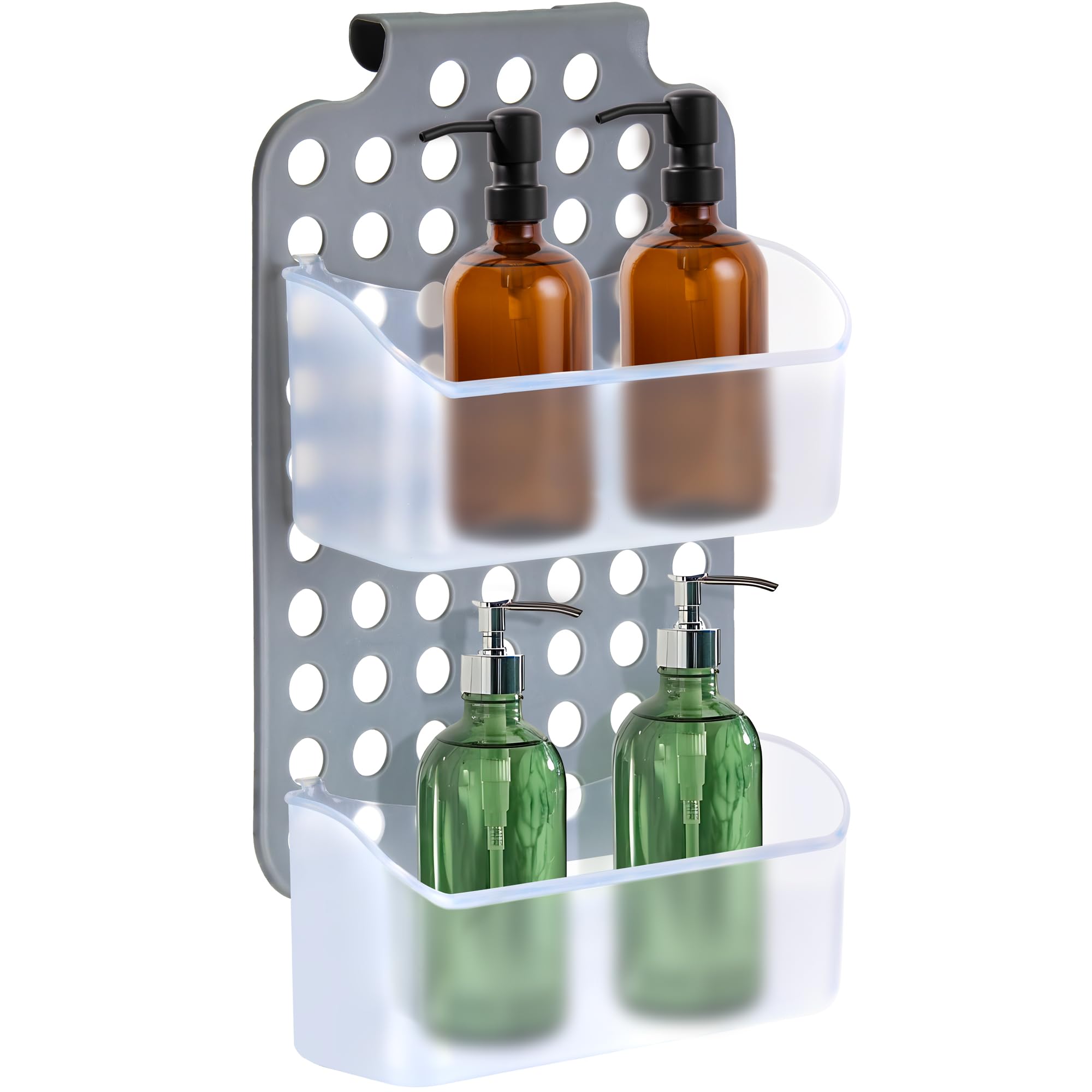 Decorrack Over Shower Door Organizer, 2 Bins, Adjustable Hanging Storage