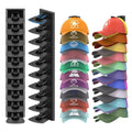 QKOQKO Baseball Cap Storage Rack Wall Mounted - 2-Pack - Holds 40 Caps, Space-Saving Storage and Display Rack - Strong Adhesive 