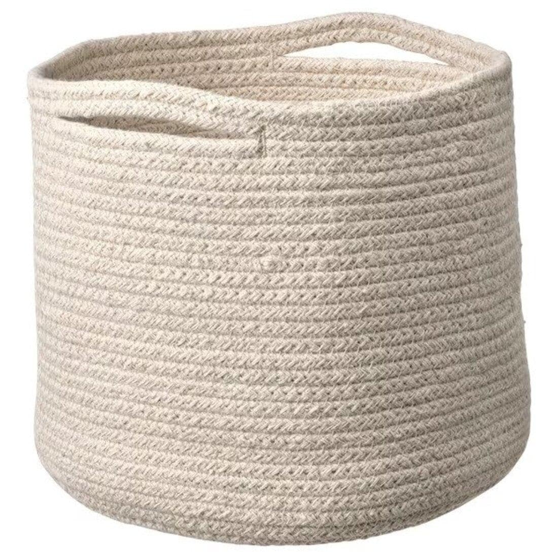 IKEA TJABBIG Basket, natural, 25x23 cm (9 x9 )