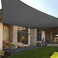 Love Story 10' X 13' Rectangle Dark Grey Sun Shade Sail Canopy Uv Block For Outdoor Patio Garden Backyard