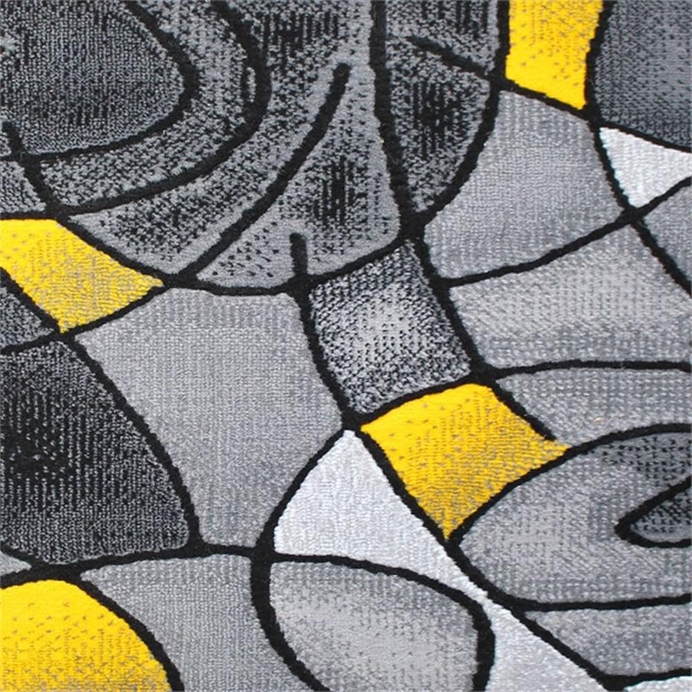 Flash Furniture Jubilee Collection Contemporary Runner Rug - High Pile Yellow Olefin Rug - 2' X 7' Area Rug - Jute Backing - Hallway, Entryway, Bedroom, Living Room