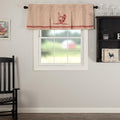 Vhc Brands Sawyer Mill Red Chicken Valance Pleated 20X60