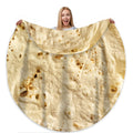 Bcareself Tortilla Blanket 2.0 Double Sided Adult Size Giant Double Sided For Kids Funny Realistic Food Personalized Throw Blank