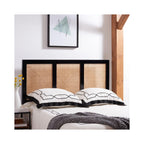 Safavieh Home Collection Vienna Black Cane Twin Headboard Platform, Single (Hbd8004B-T)