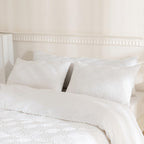 Jellymoni 1 Pack White Body Pillowcase, Soft Microfiber Grid Tufted Pillow Covers With Envelope Closure (Pillows Are Not Include
