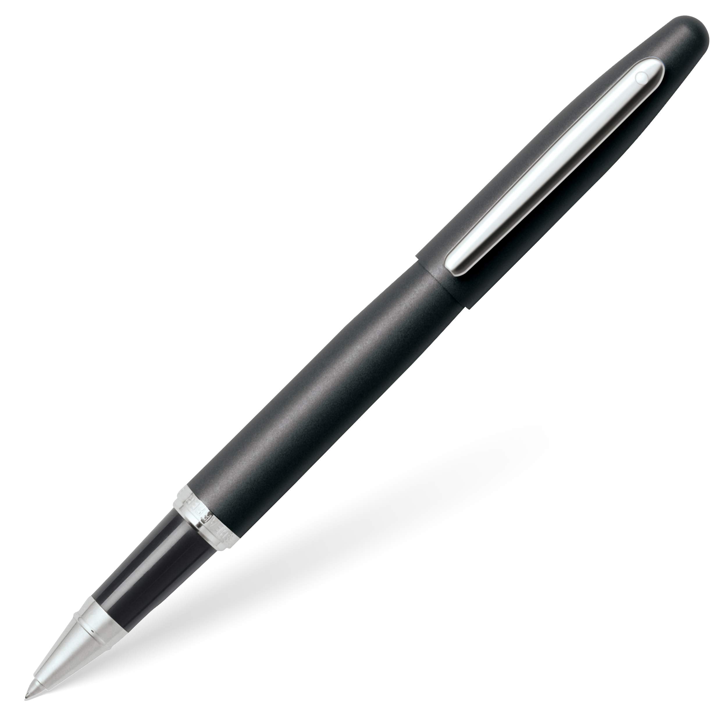 Sheaffer Vfm Matte Black Rollerball Pen With Chrome Trim
