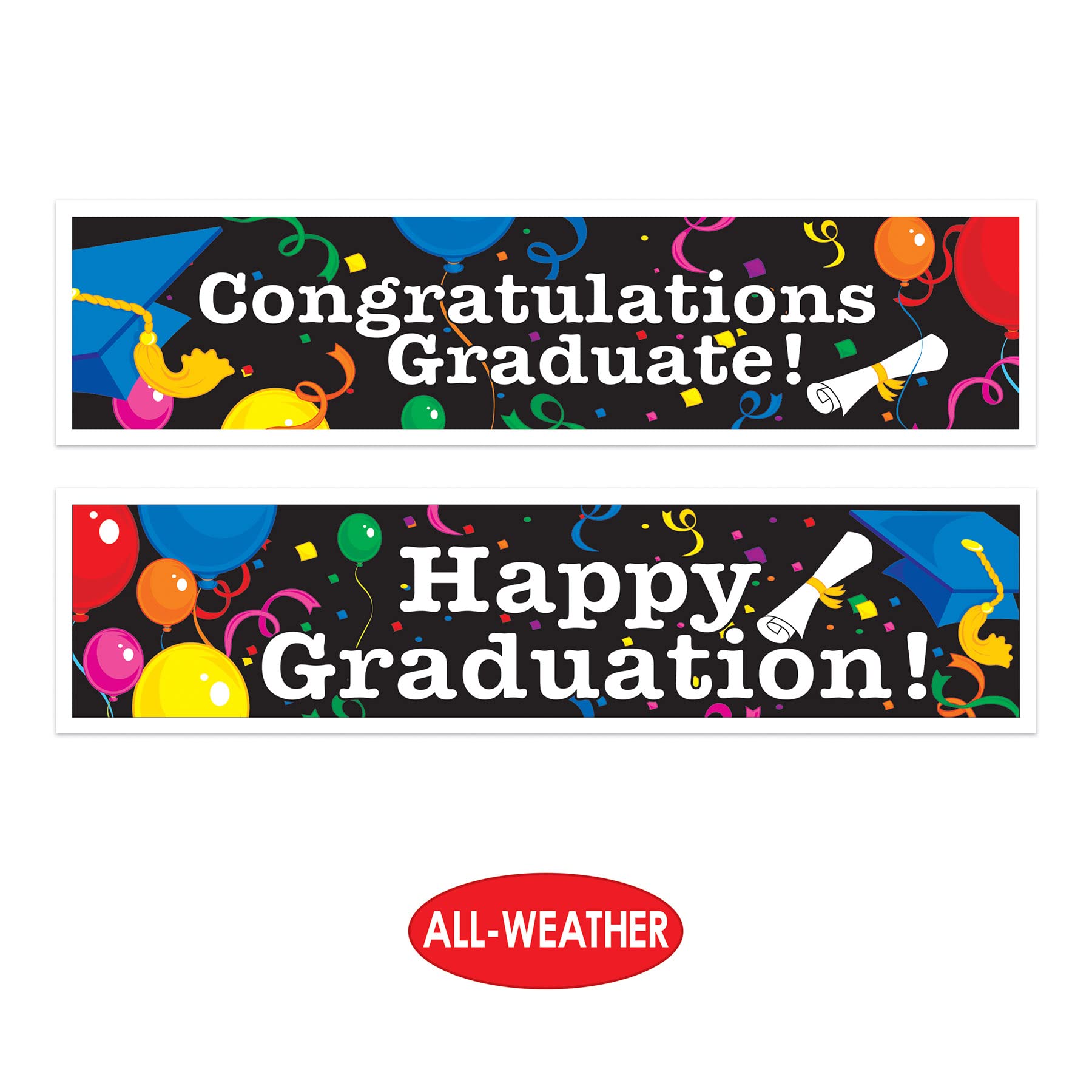 Beistle Graduation Banners With Assorted Designs