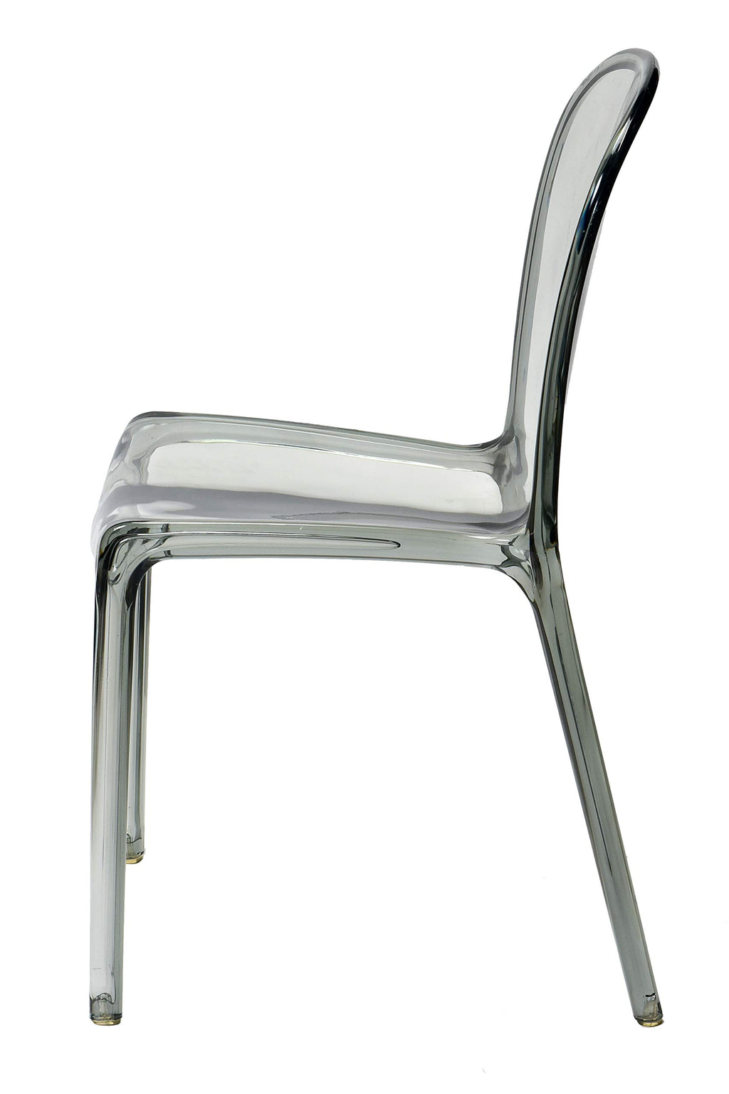 Commercial Seating Products Polycarbonate Genoa Chairs, Smoke Grey