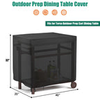 Jungda Outdoor Dining Cart Cover For Torva Outdoor Prep Cart Dining Table,Waterproof Outdoor Grill Cart Cover Pizza Oven Table Cover - 40 X 20 X 32 Inch