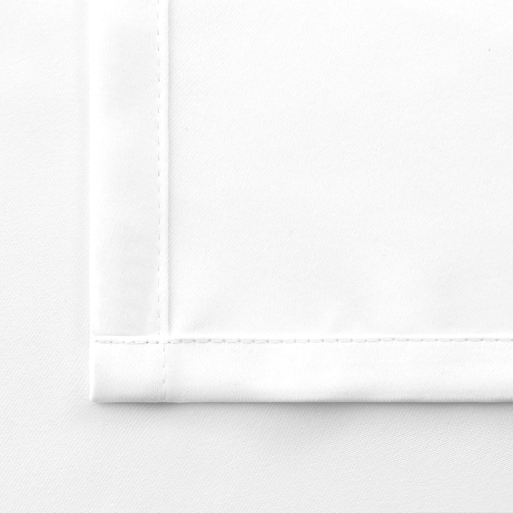 Bgment Rod Pocket And Back Tab White Curtains For Bedroom - Thermal Insulated Room Darkening Curtains For Living Room, 2 Window Curtain Panels (52 X 84 Inch, Pure White)