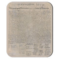 United States Declaration Of Independence Mouse Pad Mousepad