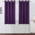 Lemomo Purple Blackout Curtains/52 X 45 Inch Length Kids Curtains/Set Of 2 Panels Grommet Bedroom Curtains For Living Room Curta
