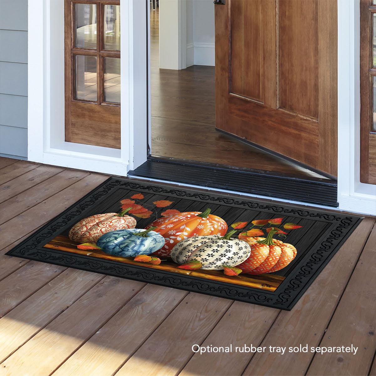 Briarwood Lane Elegant Pumpkins Doormat 30' X 18' Indoor Outdoor