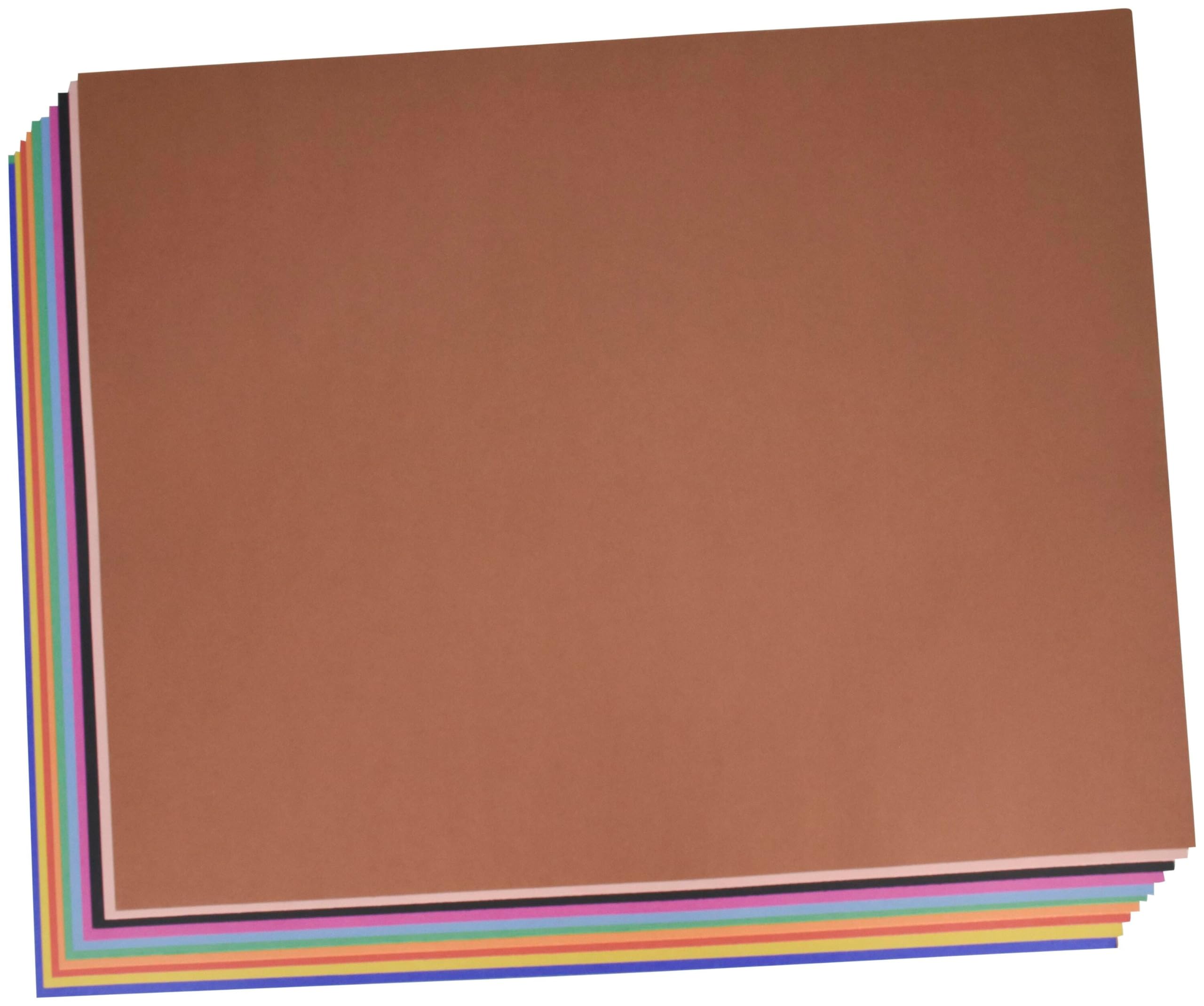 School Smart Railroad Board, 4-Ply, 22 X 28 Inches, Assorted Colors, 100 Boards - 1485740