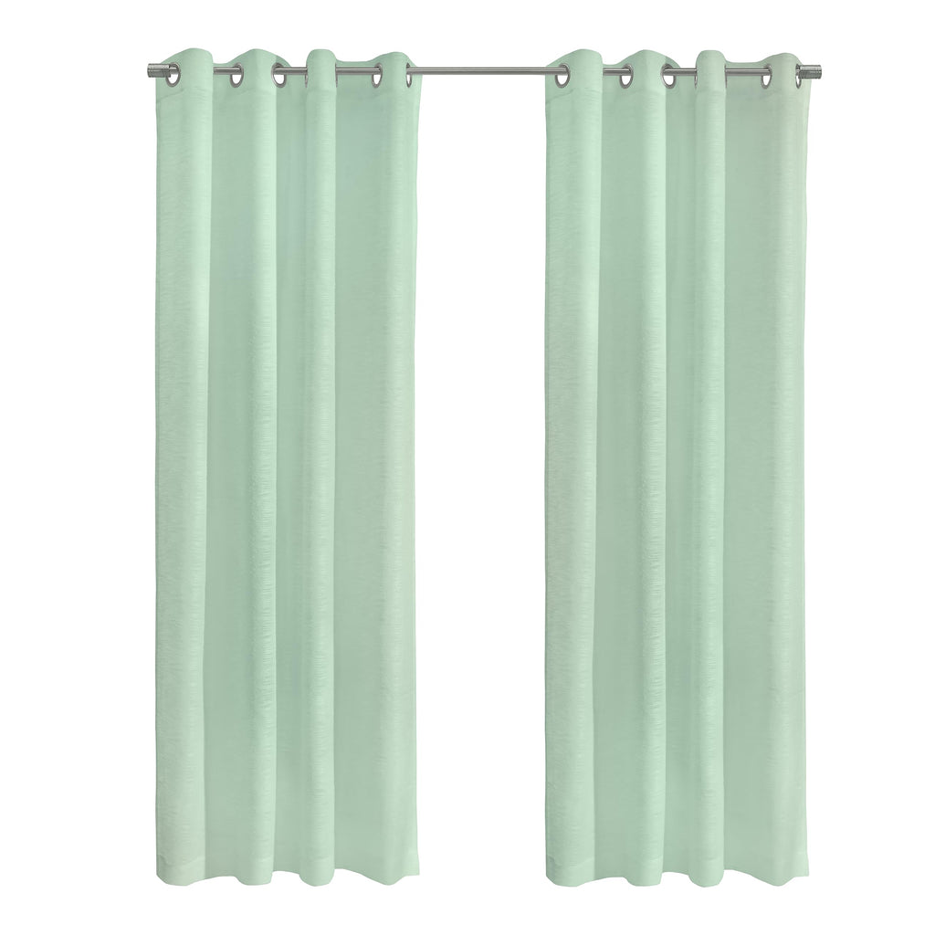 Richmark International Boucle Sheer Grommet Curtain Panel 52 X 108 In Surf Spray