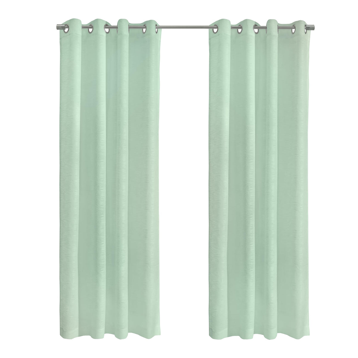 Richmark International Boucle Sheer Grommet Curtain Panel 52 X 108 In Surf Spray