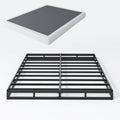 Shland King Box Spring, 5 Inch Box Springs King Size Basics Bed Base, Mattress Foundation, Black Heavy Duty Metal Structure With