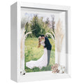 TOUYINGER 8.5x11 Shadow Box Frame Display Case with Letter Stickers, 3D Picture Frame, Display Case Box for Memorabilia, Baby It