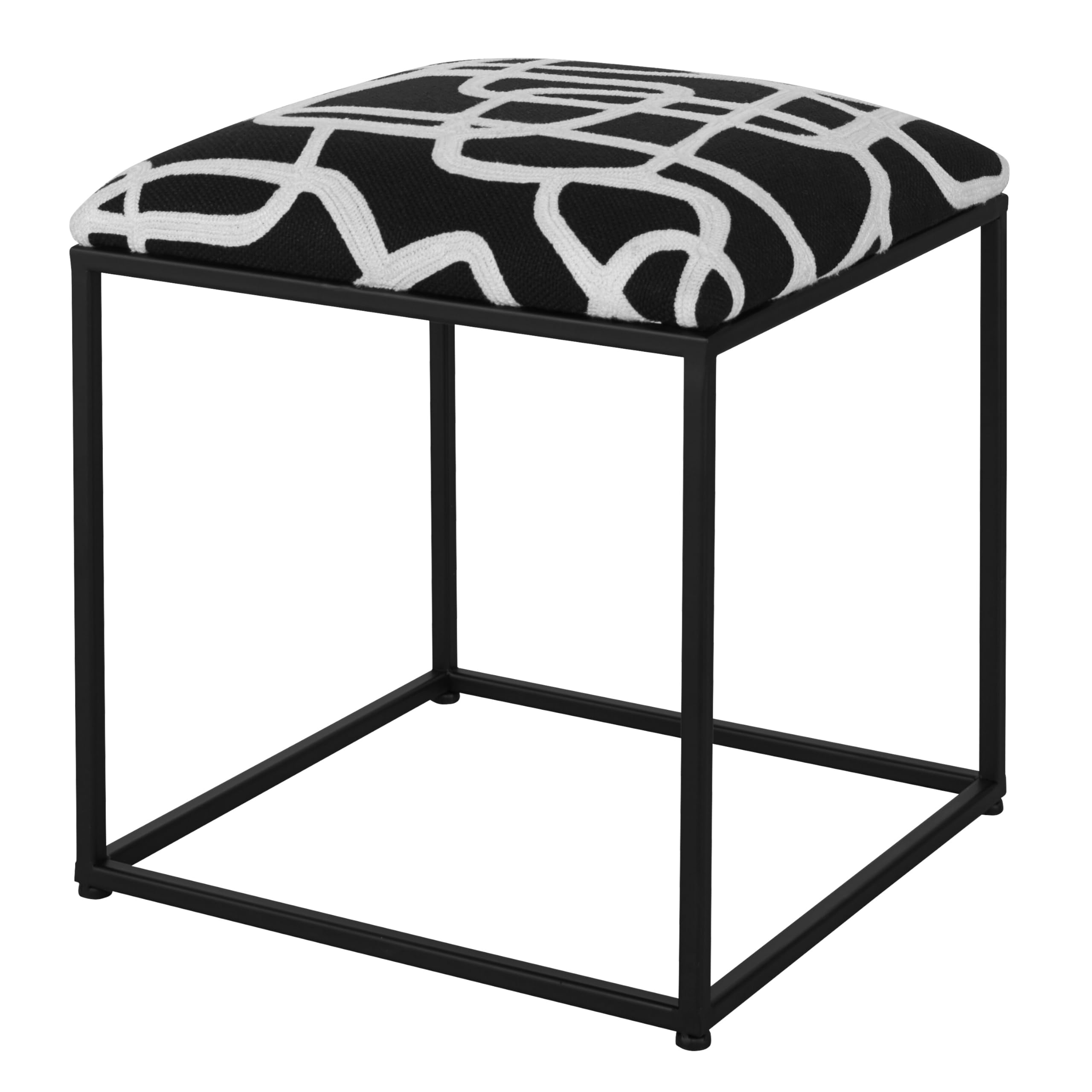 Twists And Turns - Accent Stool-19.25 Inches Tall and 18 Inches Wide