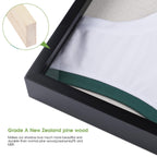 1Dot2 Shadow Box 20X30 Large Jersey Frame Display Case, Shadowbox Frames With Grade A Natural Pine Wood Acrylic For Football Bas