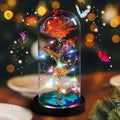 Gee Hut Mothers Day Rose Gifts for Mom, Eternal Glass Rose Gift for Grandma, Forever Roses Flower Lights in Glass Dome, Best Ros