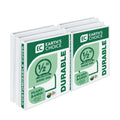 Samsill I08917 Earth'S Choice Biobased Presentation Binder, 3 Ring Binder, Half Inch, Round Ring, Customizable, White, 6 Pack