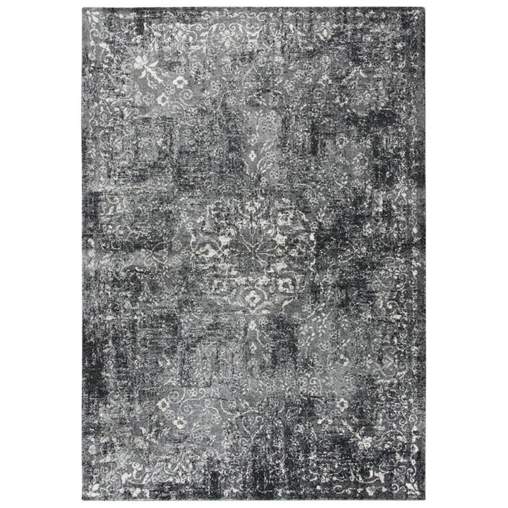 Rizzy Home Alora Decor Swagger 9'10" X 12'6" Medallion Floral Gray/Dk Gray/Black/Ivory Rug