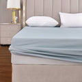 The Cotton & Silk 100% Luxury Long-Staple Cotton Fitted Sheet - 5-Star Hotel Quality Bed Sheet, Soft, Breathable & Durable - Que