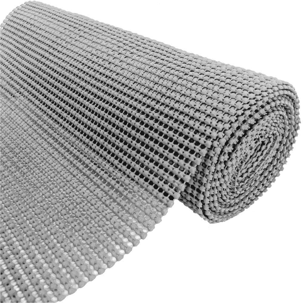 Ginoya Brothers Stone Grey Top Drawer And Shelf Liner, Non Adhesive Roll, Durable And Strong, For Drawers, Shelves, Cabinets, S